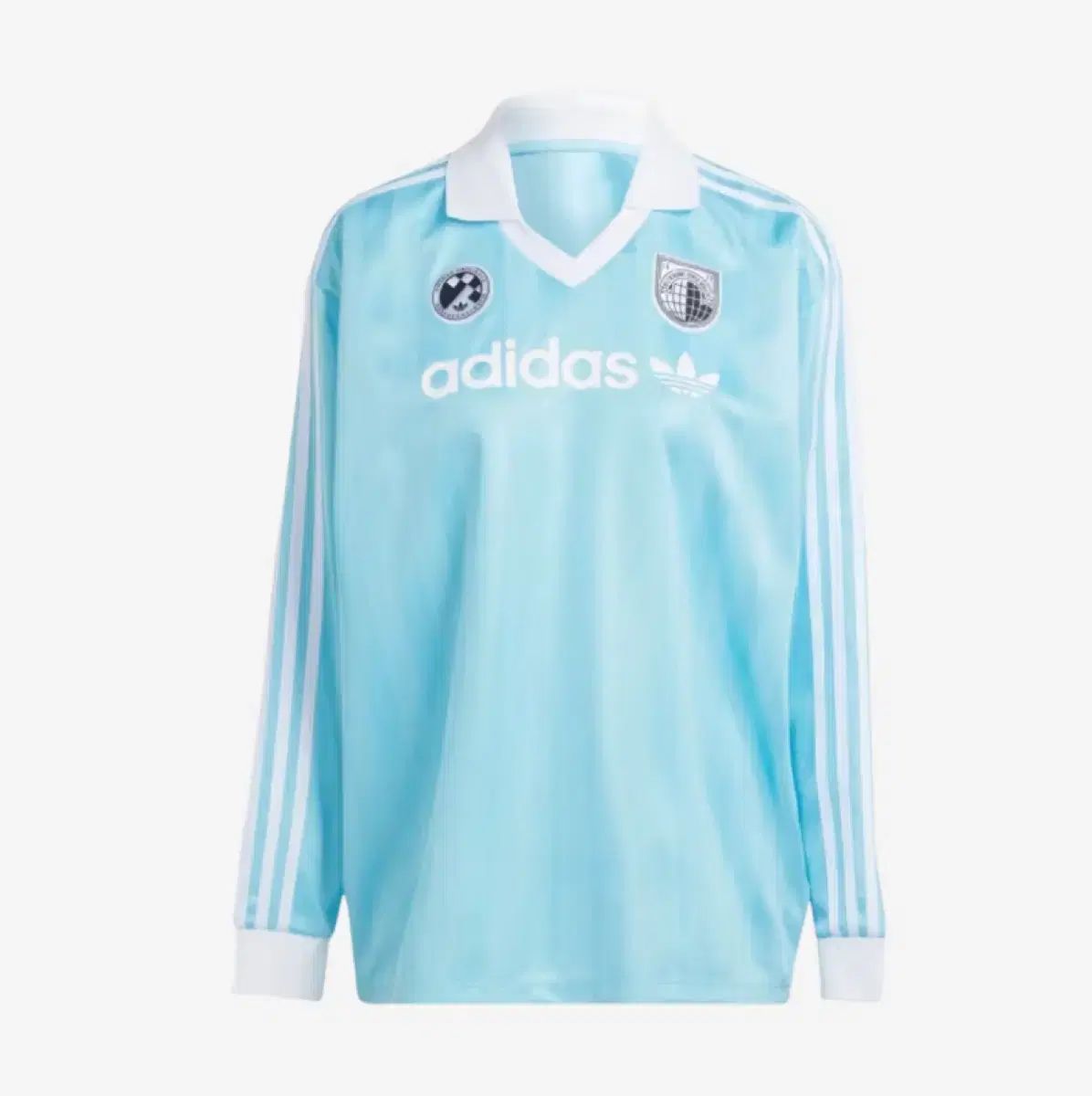 adidas アディダス フットボール ロングスリーブ Tシャツ ライト アクア