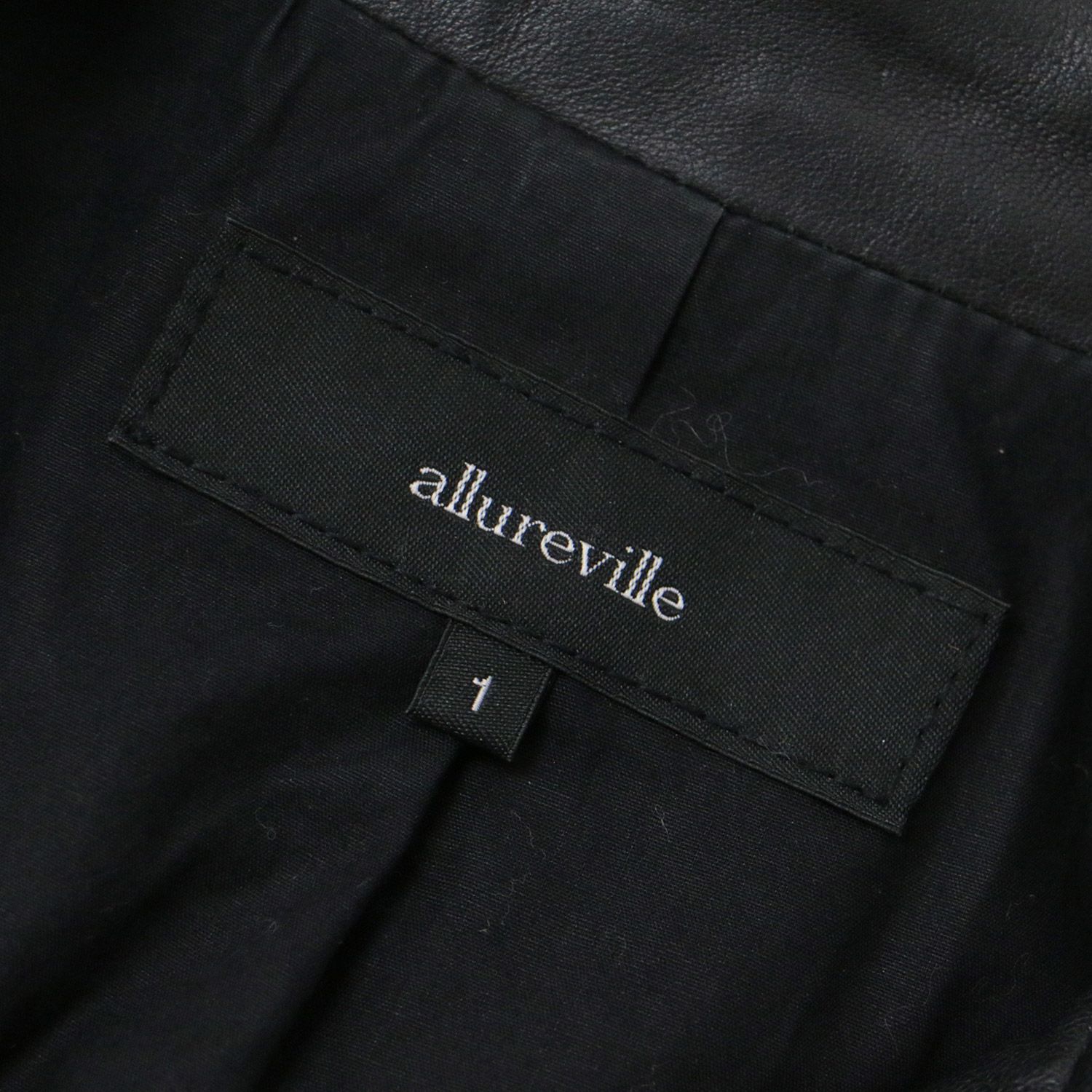 美品 allureville アルアバイル レザー ジャケット アウター ショート