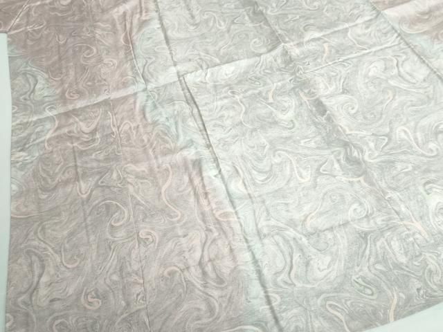 無双仕立て 墨流し文様