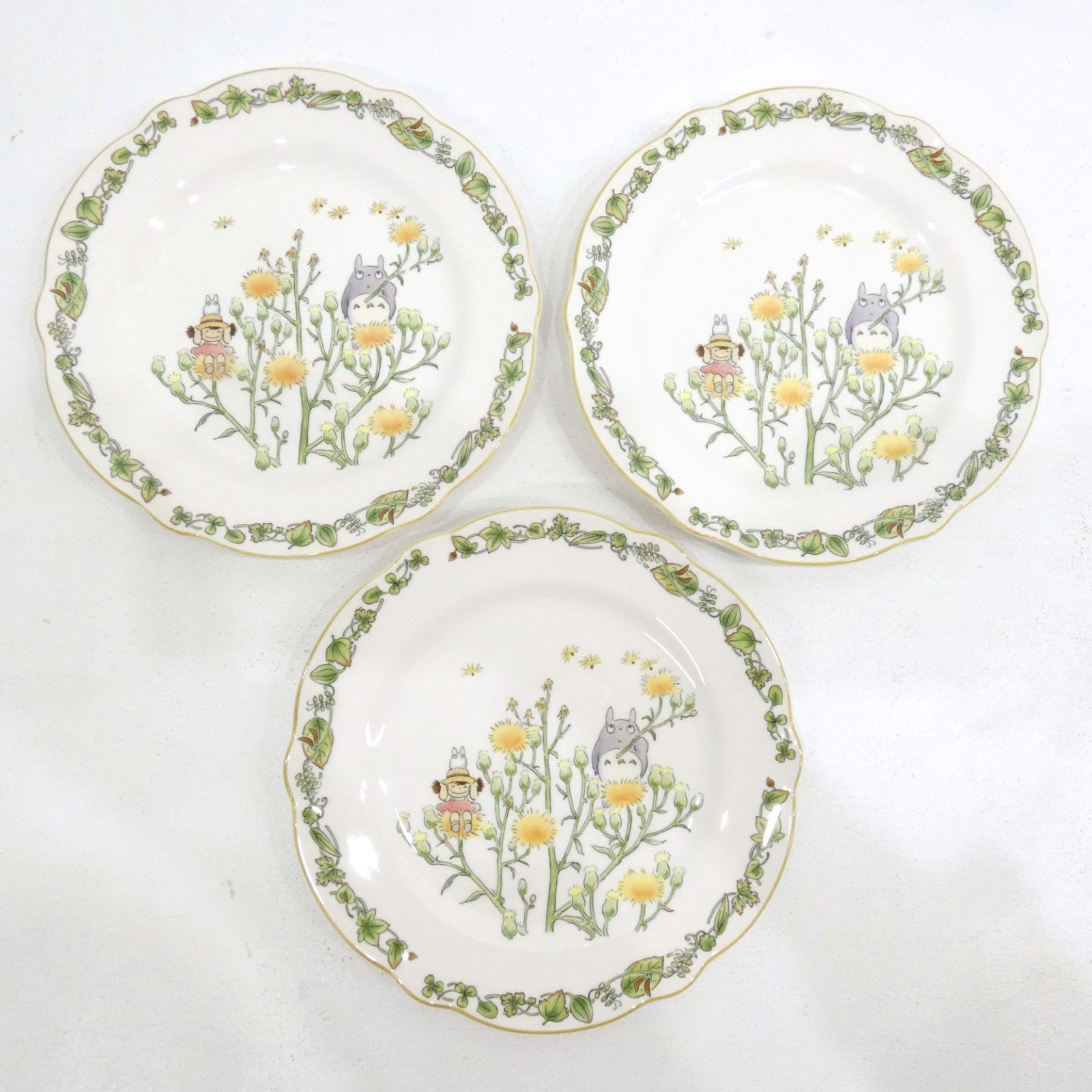 ノリタケ となりのトトロプレート3枚セット