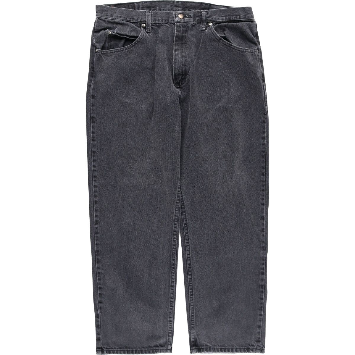古着 90~00年代 ラングラー Wrangler RELAXED FIT ブラックデニム ストレートデニムパンツ メンズw34相当/eaa508070