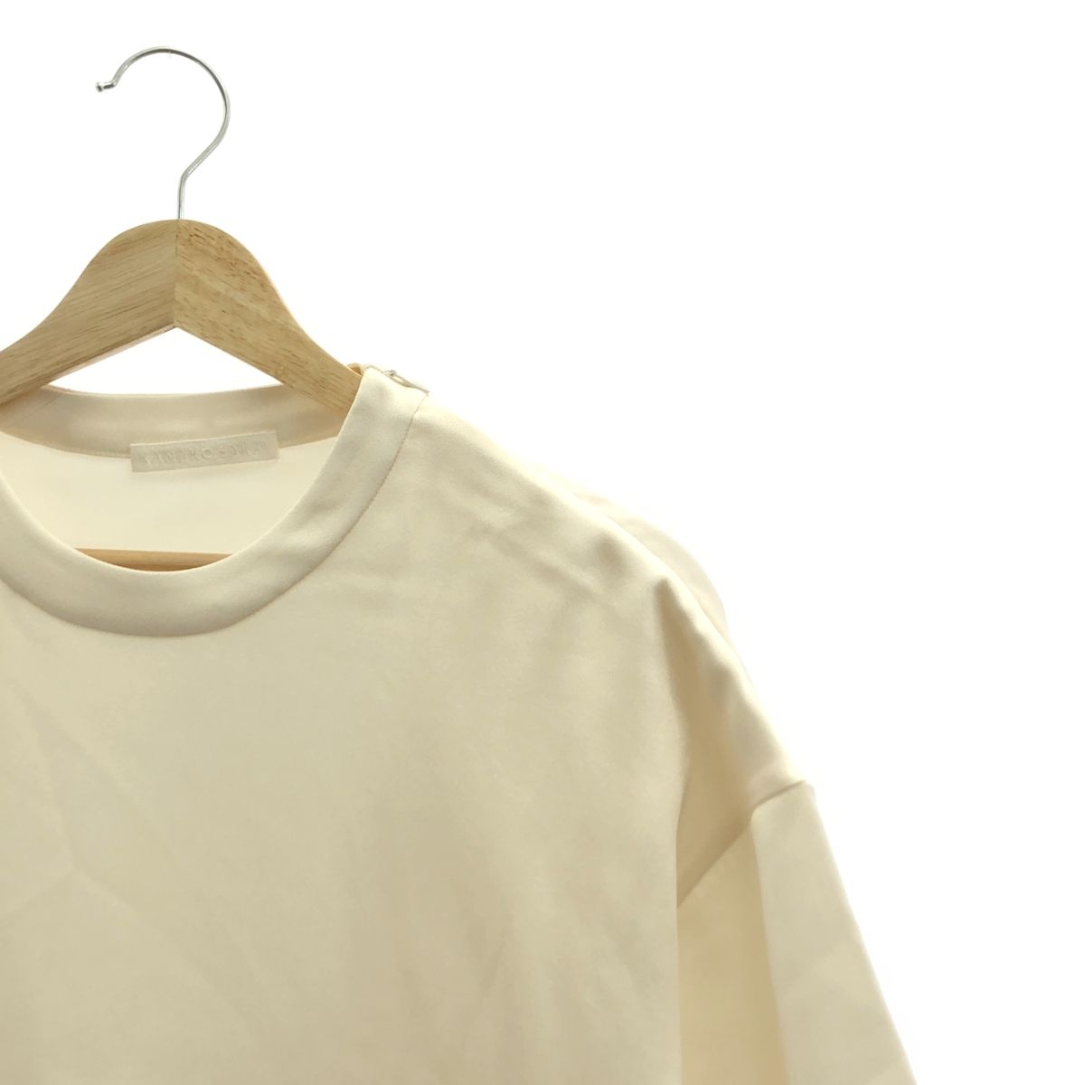 【美品】  KANAKO SAKAI / カナコサカイ | SATIN BODYSUIT クルーネック カットソー | 34 | オフホワイト | レディース レディース】SATIN BODYSUIT | KANAKO SAKAI(カナコ サカイ