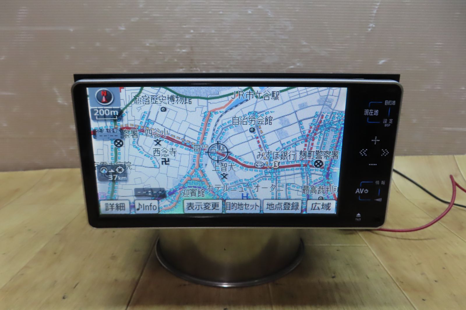 トヨタ NHDT-W59 2014年度地図データ (管理番号: 19040656) トヨタ純正 NHDT-W59G HDDナビ TVワンセグCD DVD再生OK 動作保証付☆