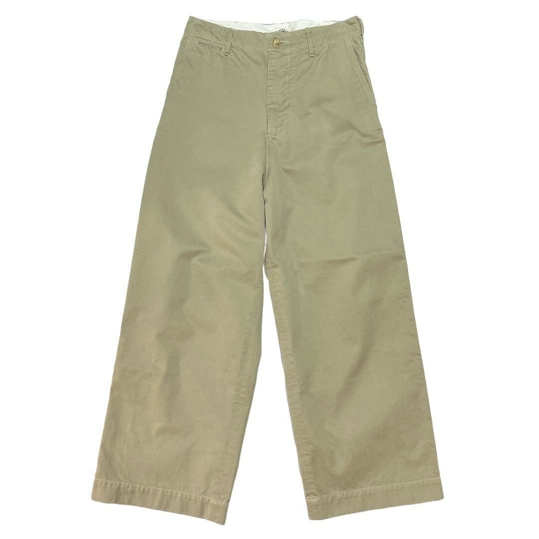 AURALEE WASHED FINX CHINO WIDE PANTS A7AP01CN - メルカリ