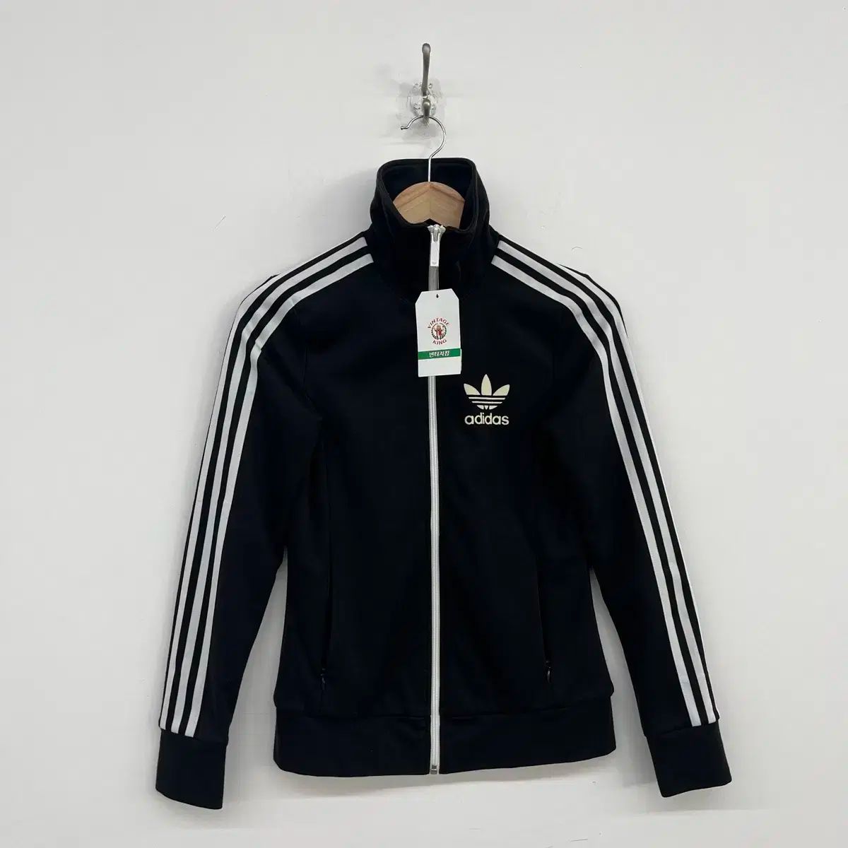 adidas アディダス 3本線 トラックトップス 黒