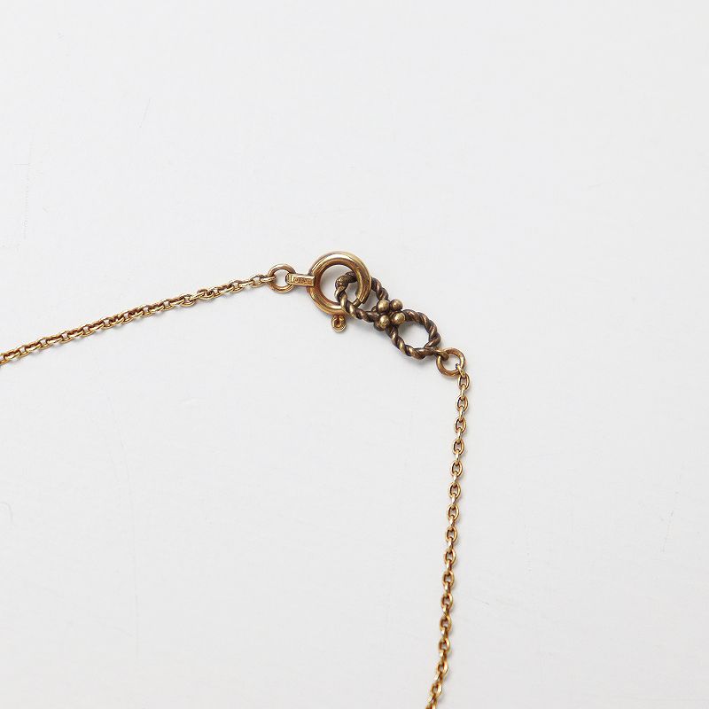 MAISON RUBUS. メゾンルーバス 天然石 K10 ネックレス/ゴールド