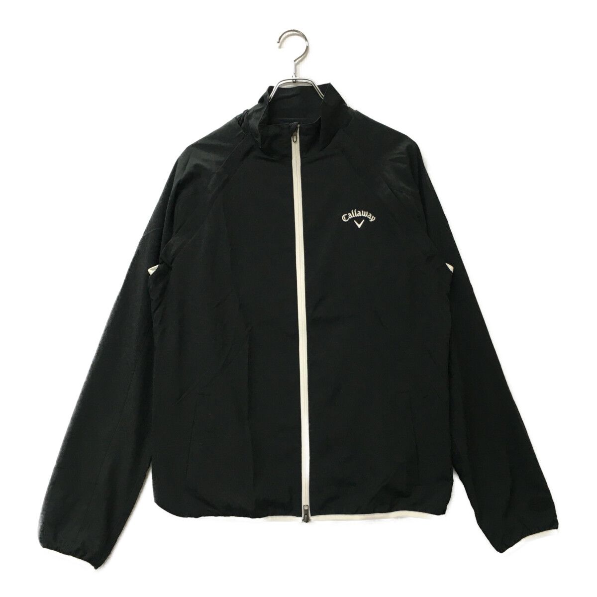 中古 メンズ キャロウェイ Callaway フルジップアウター LL 黒 ブラック 長袖ダブルジップ 2WAY