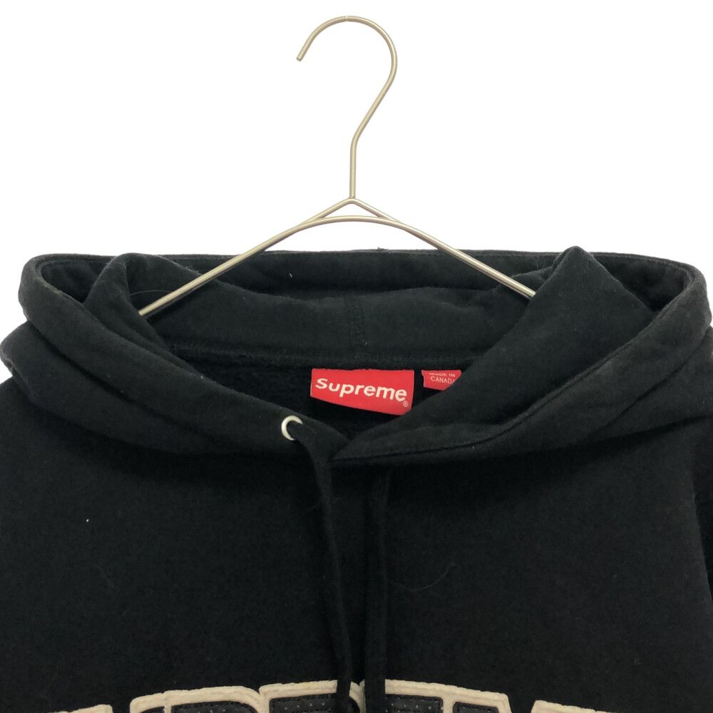 SUPREME (シュプリーム) 18AW Perforated Leather Hooded Sweatshirt  