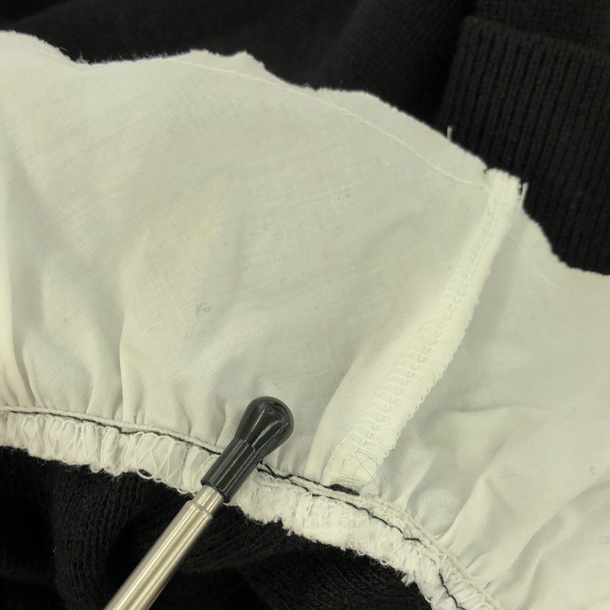 YONFA / ヨンファ | フリルネック レイヤード シャーリングニット