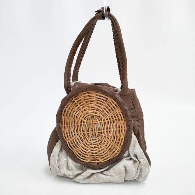 ebagos Dear ms レザー 紅籐 かご レース トートバッグ 11AW