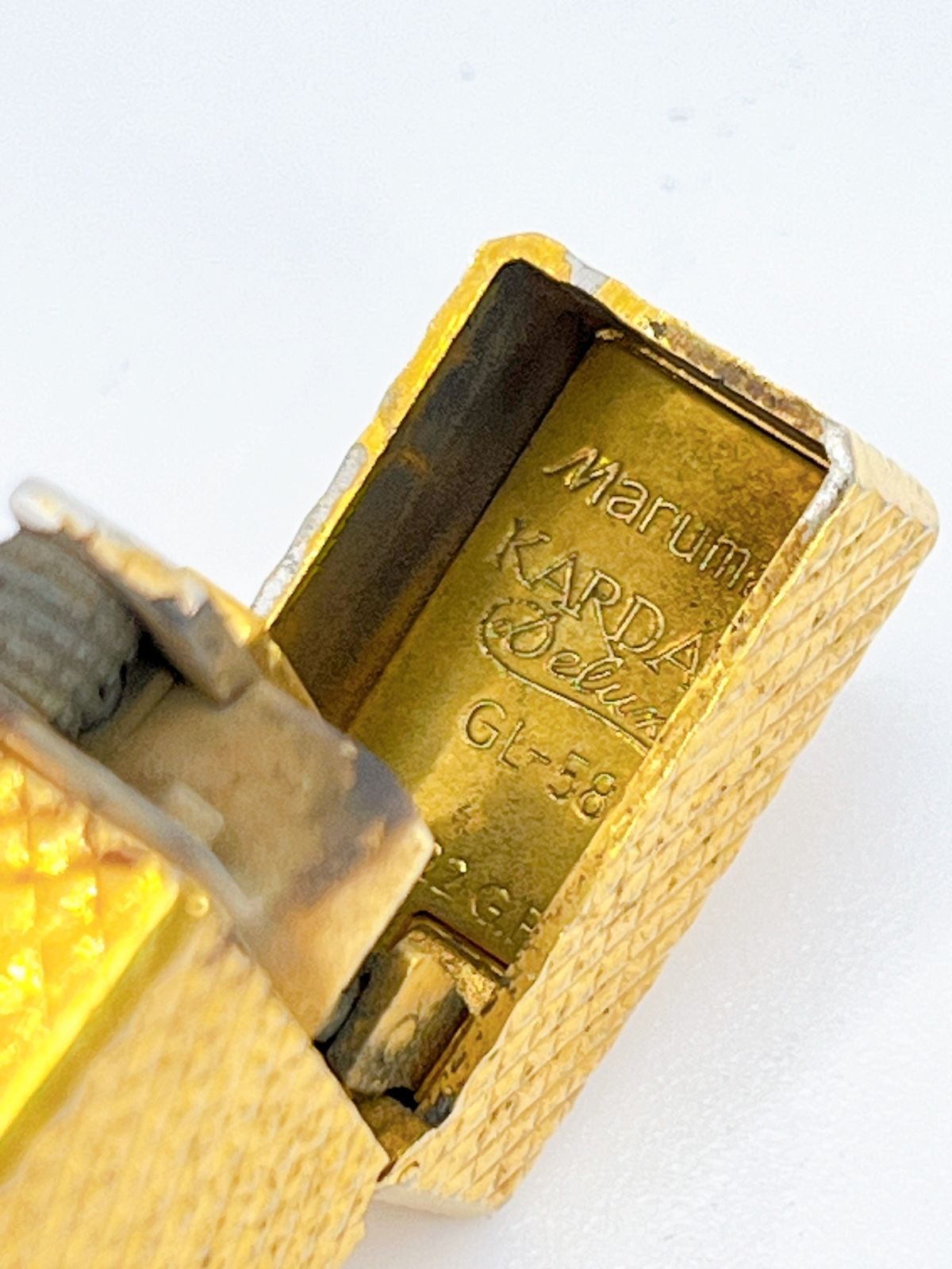 Maruman/マルマン ガスライター ゴールド K22GP 22金張 GL-58 AS032 