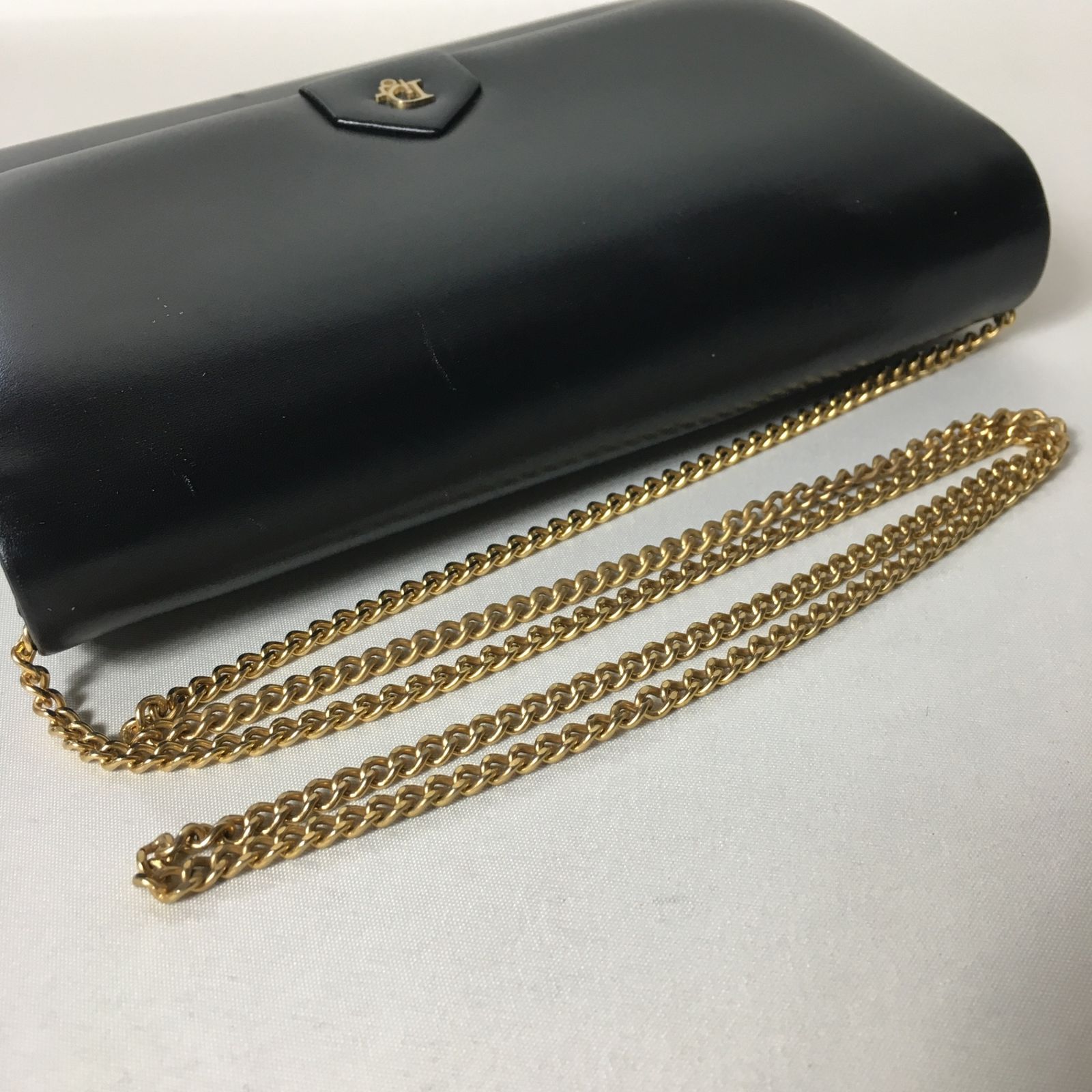 2506-127｜美品｜ディオール ショルダーバッグ レザー ブラック