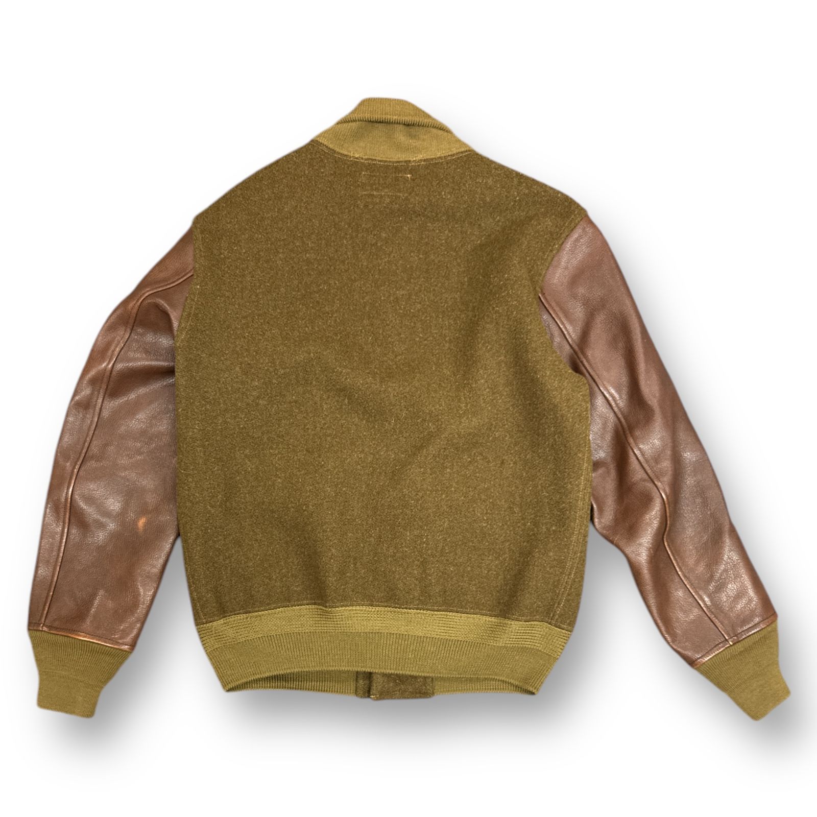 RRL スタジャン ワッペン レザー ブルゾン ジャケット ダブルアール