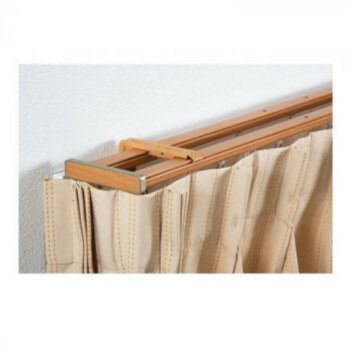 トップカバー付 カーテンレール グレンディアス 2MW ミディアムウッド I2251