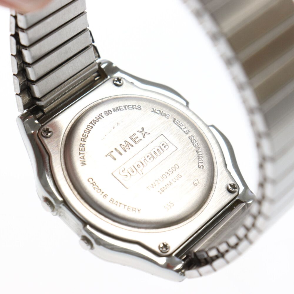 Supreme TIMEX 腕時計シルバー supreme TIMEX シルバー 時計 ウォッチ