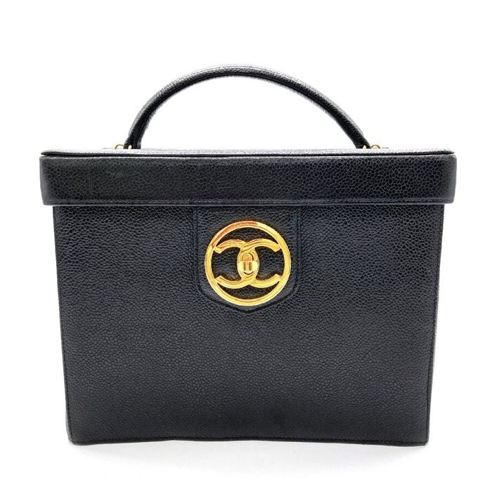 ☆CHANEL シャネル ヴィンテージ ココマーク バニティバッグ