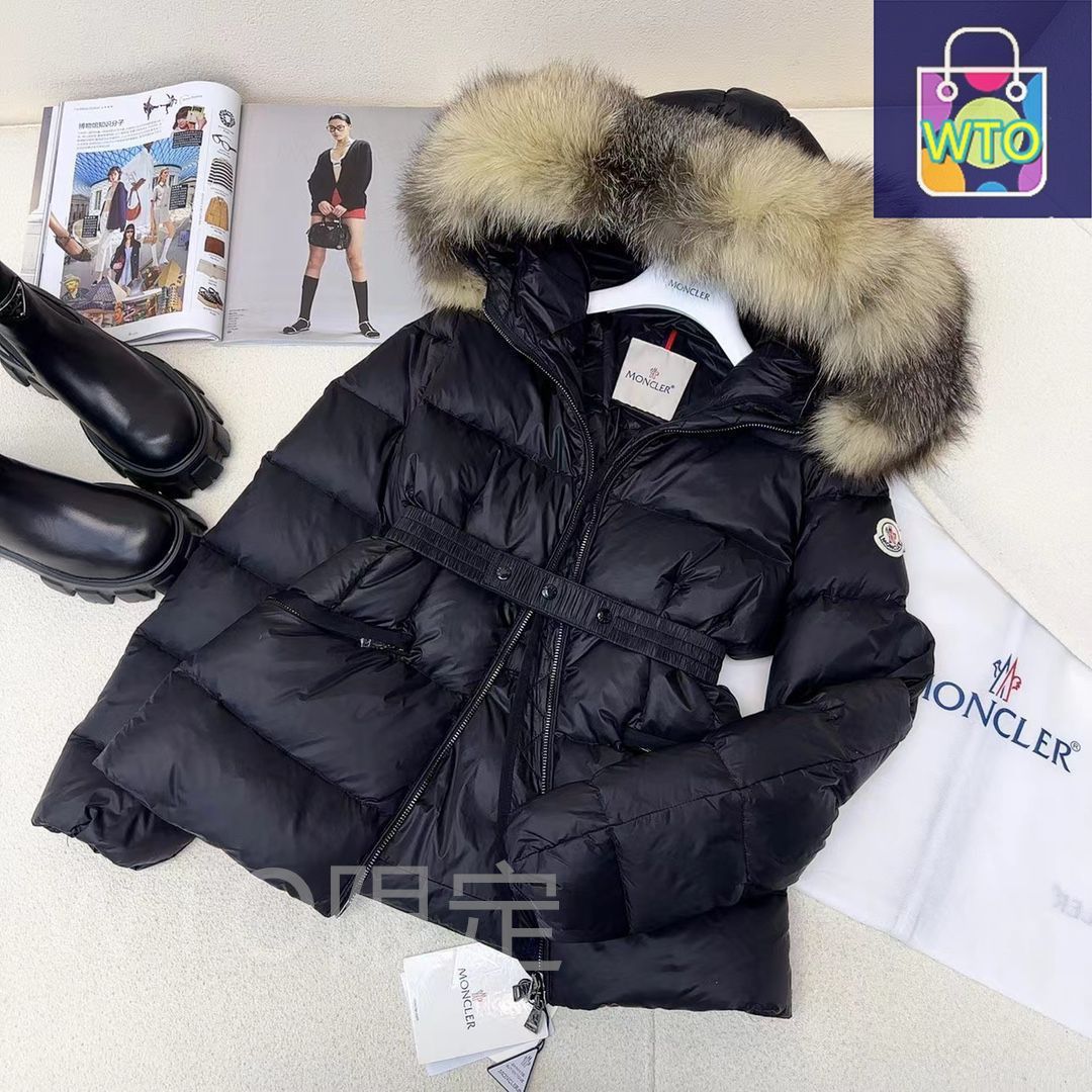 MONCLER　ウエストマークゴムベルト　ダウン付属品【新品未使用】 MONCLERモンクレール 黒 ダウンジャケット フード付き ウエスト
