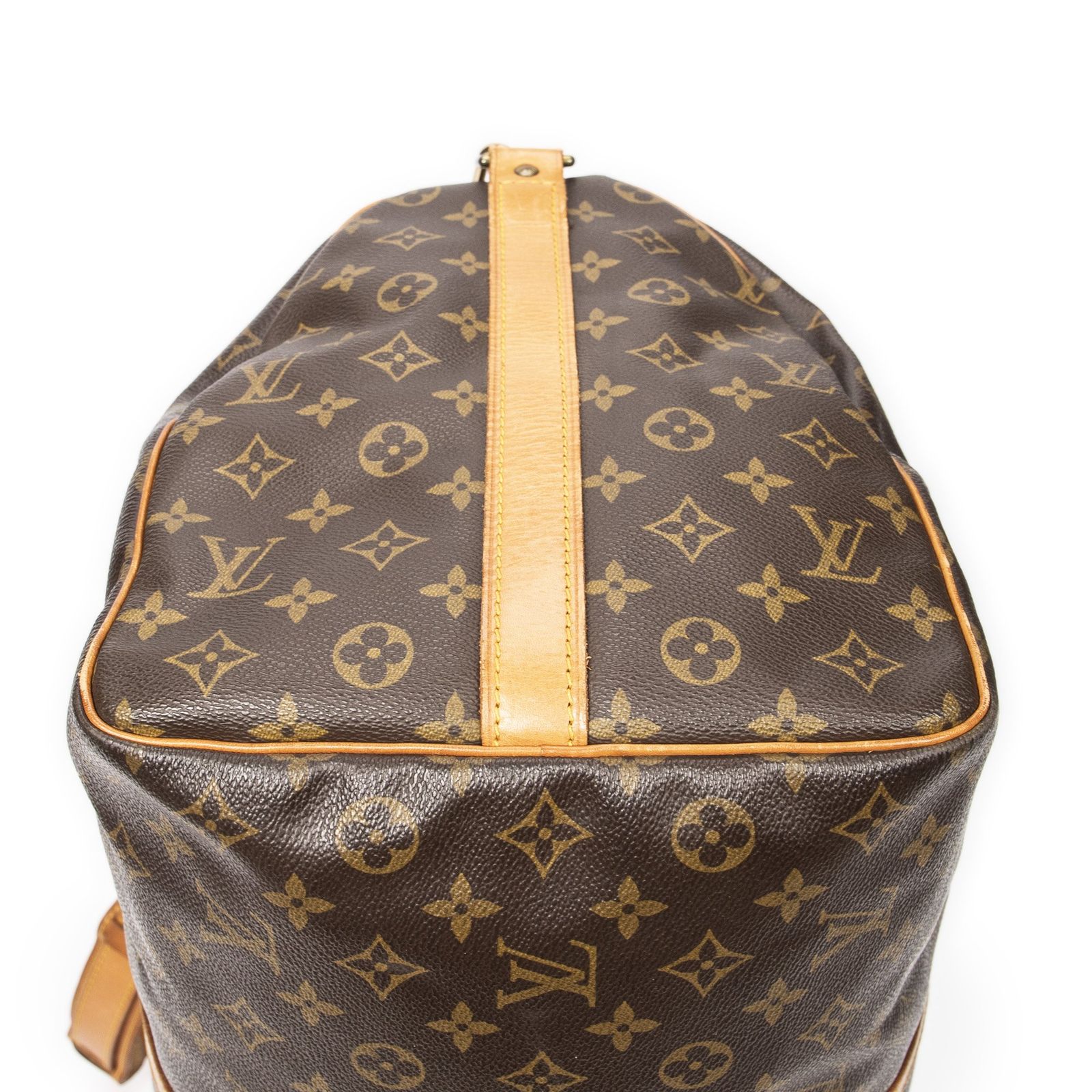 ルイヴィトンキーポル バンドリエール茶色モノグラムキャンバスAB