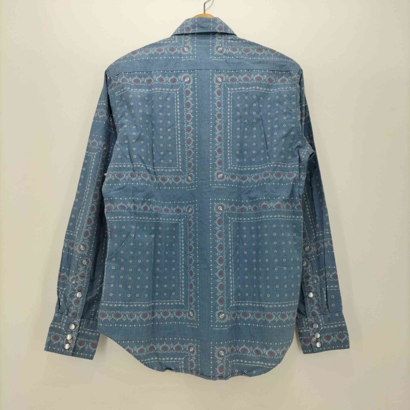 ヒステリックグラマー HYSTERIC GLAMOUR バンダナ柄 ウエスタンシャツ