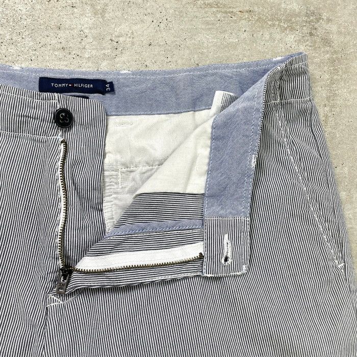 TOMMY HILFIGER トミーヒルフィガー ストライプ ヒッコリー ショートパンツ ショーツ メンズW34 