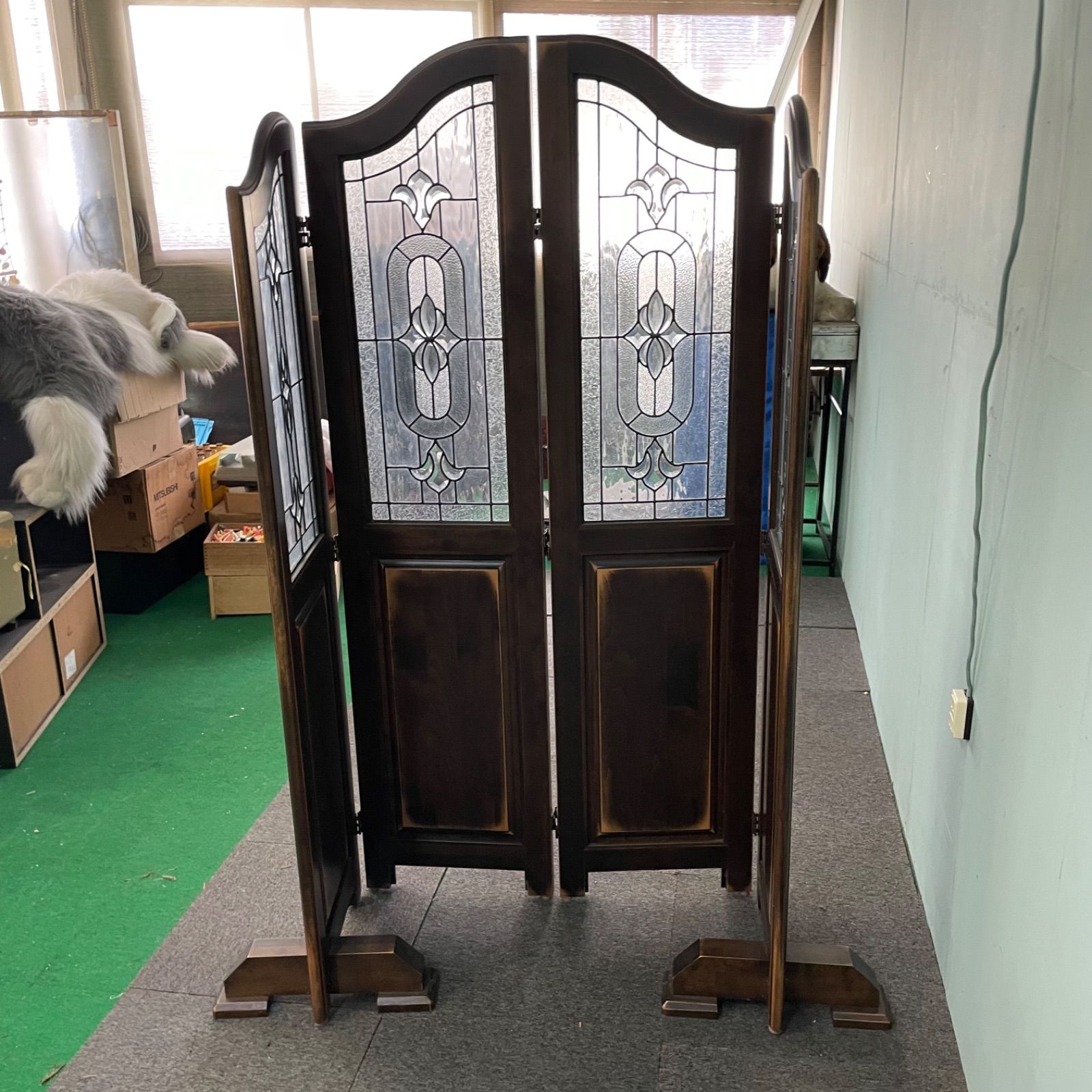 パーテーション 4連