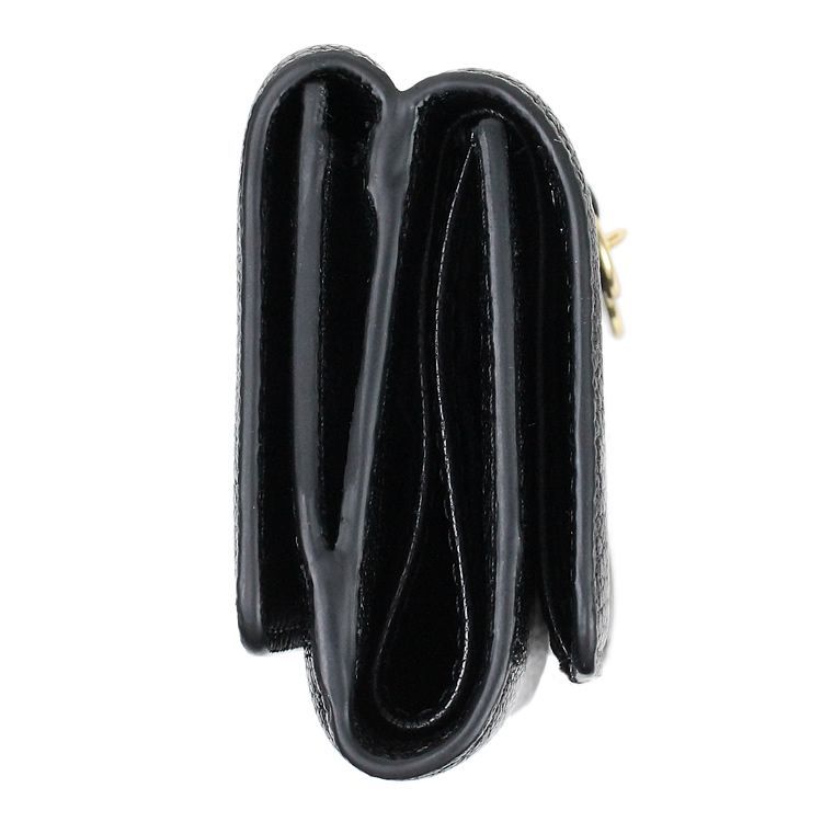 新品　シーバイクロエ　See by Chloé 黒 レザー 三つ折り財布 シーバイクロエ SEE BY CHLOE 財布 三つ折り財布 レディース ミニ財布