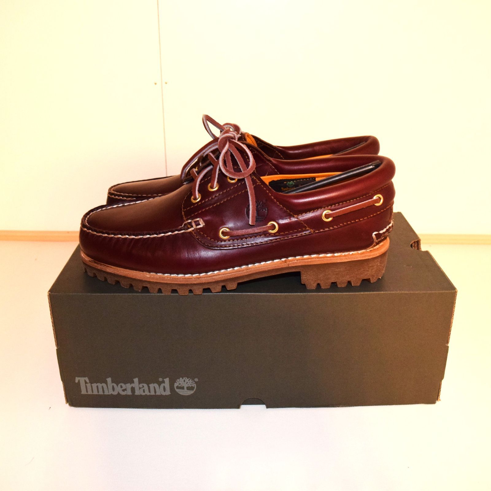 Timberland 3eye スリーアイ バーガンディ - メルカリ
