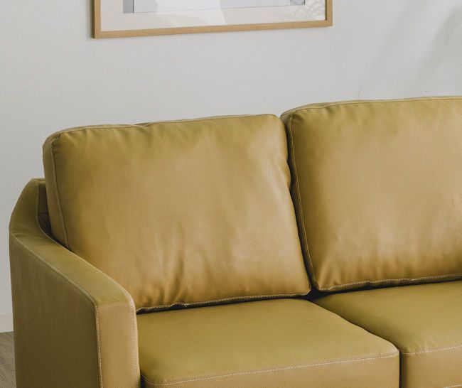 コンパクトサイズ PVC2人掛けソファ 合成皮革 ラブソファ 2P