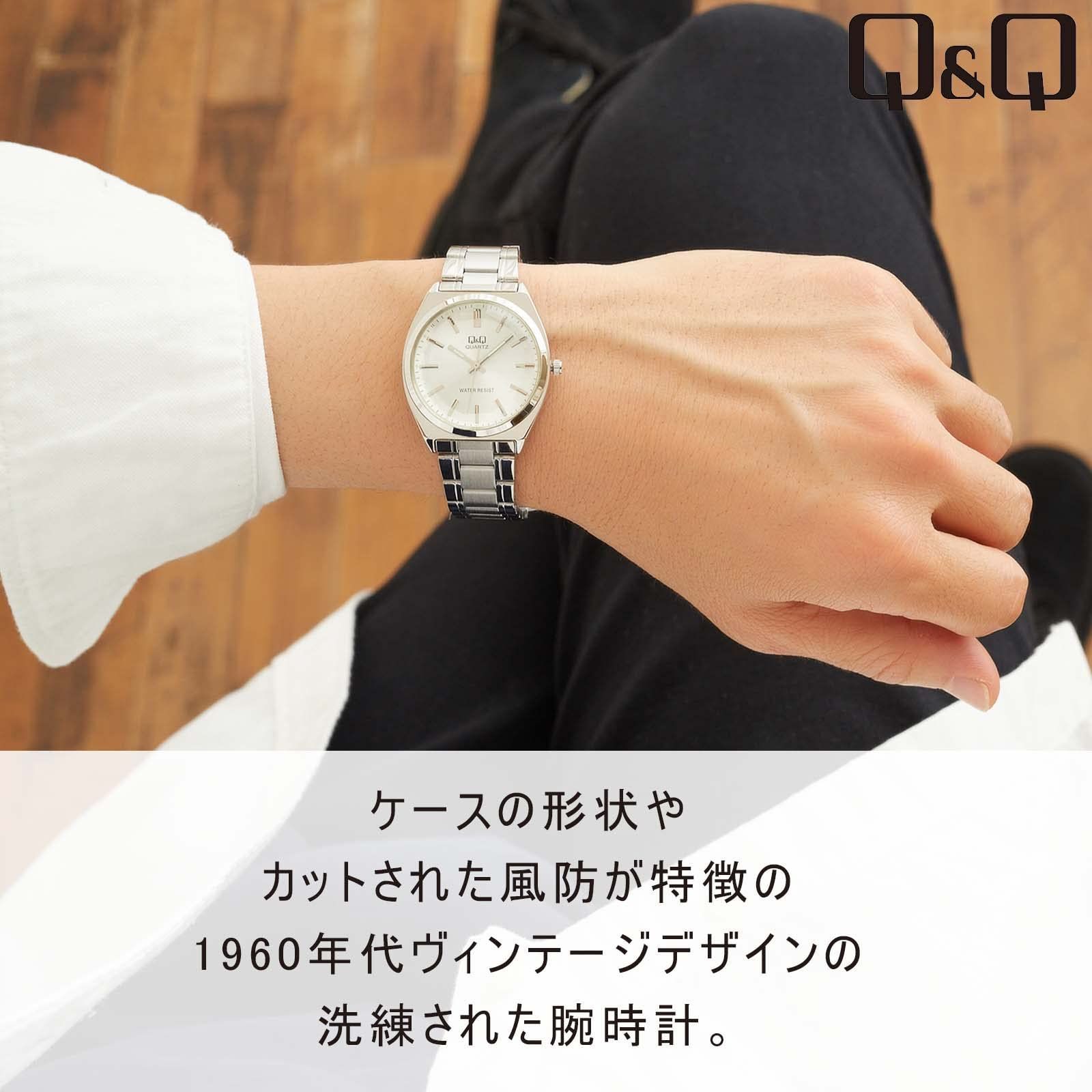 数量 シルバー メンズ QB 78-201 クラシック アナログ キューアンドキュー 腕時計 シチズンQ-Q