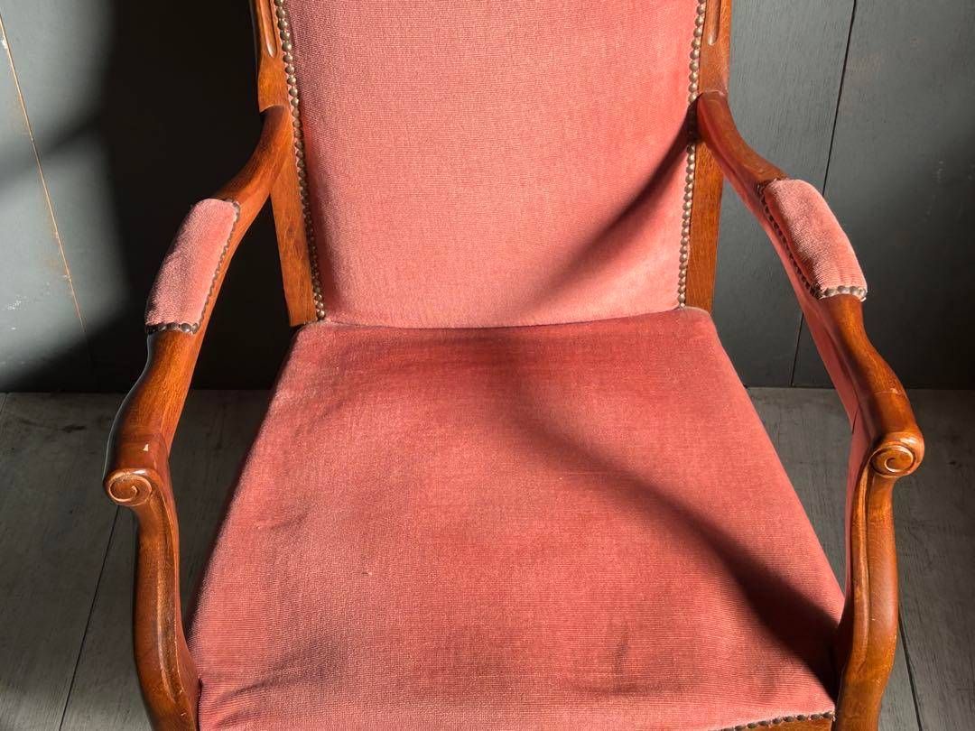 ① フランスアンティーク 輸入家具 ロココ 鋲打 リベット打