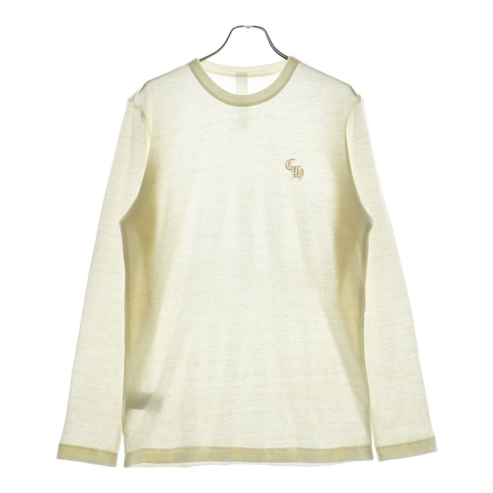 CHROME HEARTS クロムハーツ Y NOT SNATCH LS CH刺繍サーマル長袖Tシャツ ホワイト