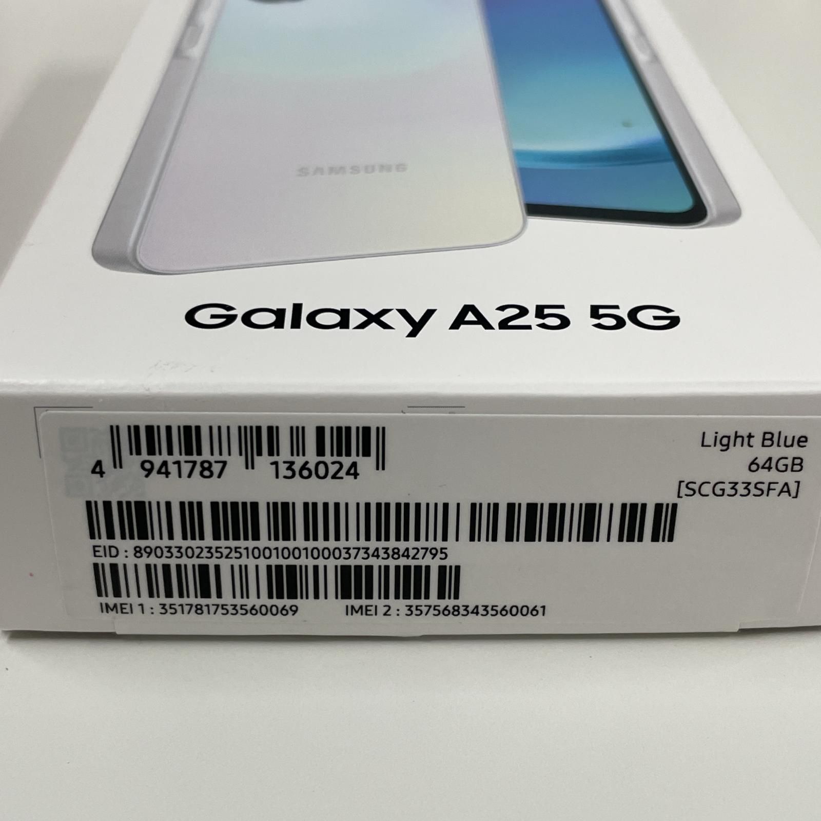 【新品未使用】Galaxy A25 5G SCG33 ライトブルー Galaxy A 新品未使用 A25 5G SCG33SFA [ライトブルー/明青]AU版