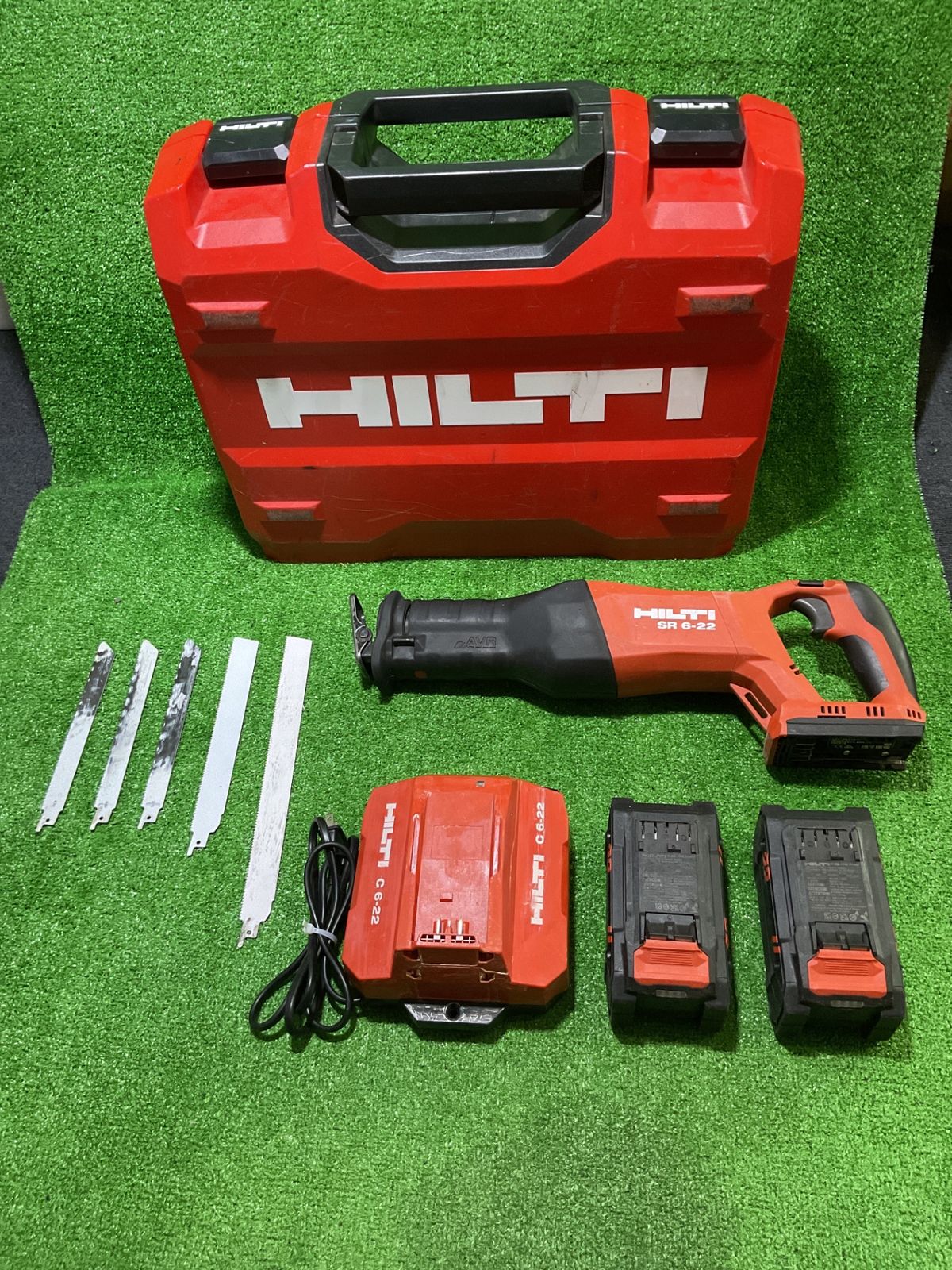 HILTI SR6-22 充電式レシプロソー バッテリー×2 充電器 ケース付き オ-167