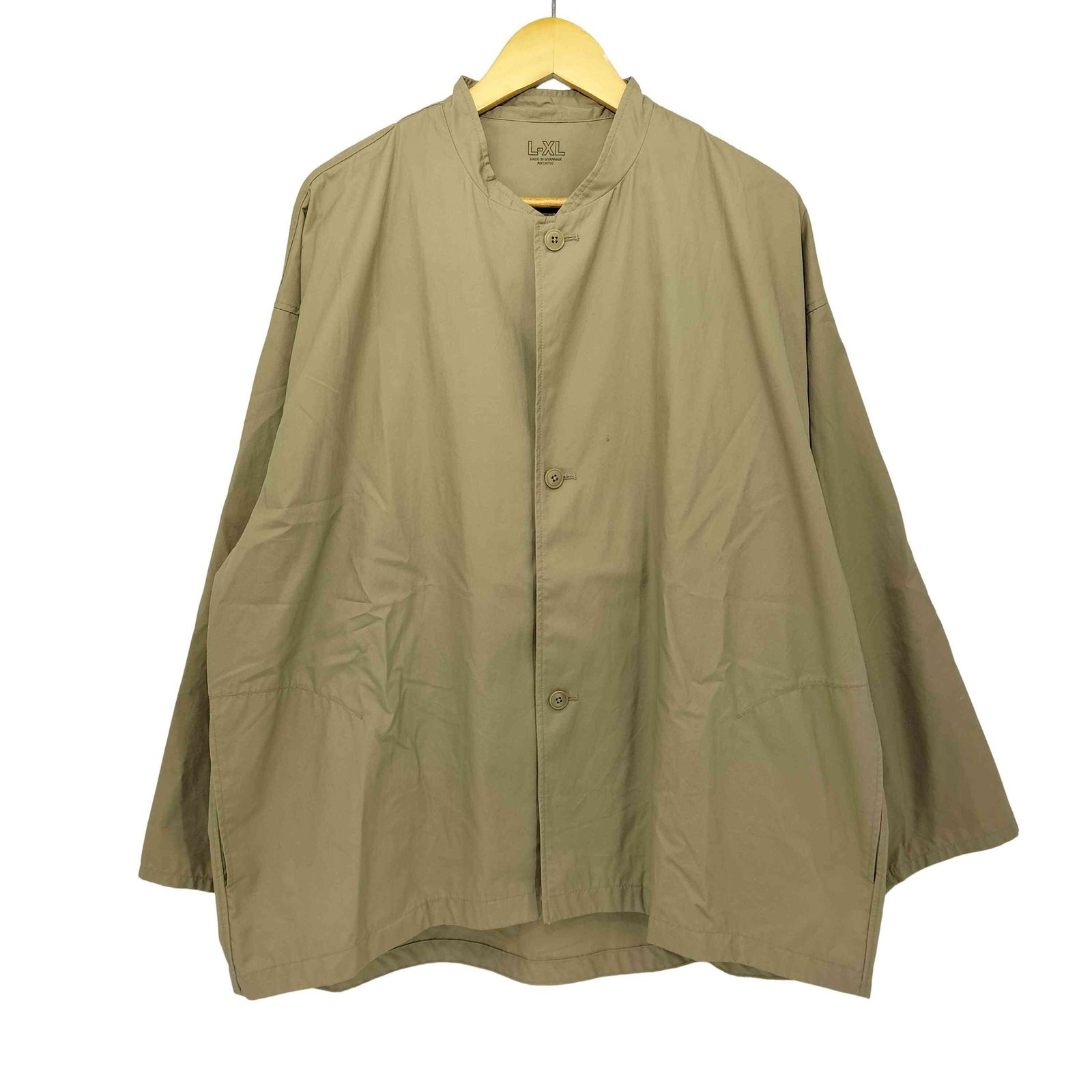 MUJILABO 撥水高密度織りスタンドカラージャケット　男女兼用　L-XL 無印良品 MUJI Labo 撥水高密度織りスタンドカラージャケット