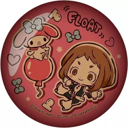 中古】マグネット・磁石 麗日お茶子×マイメロディ ガラスマグネット