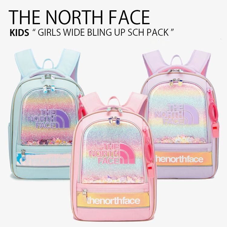 4営業日発送 THE NORTH FACE GIRLS WIDE BLING UP SCH PACK ノースフェイス ガールズ ワイド ブリング アップ スクール パック バッグ 子供用