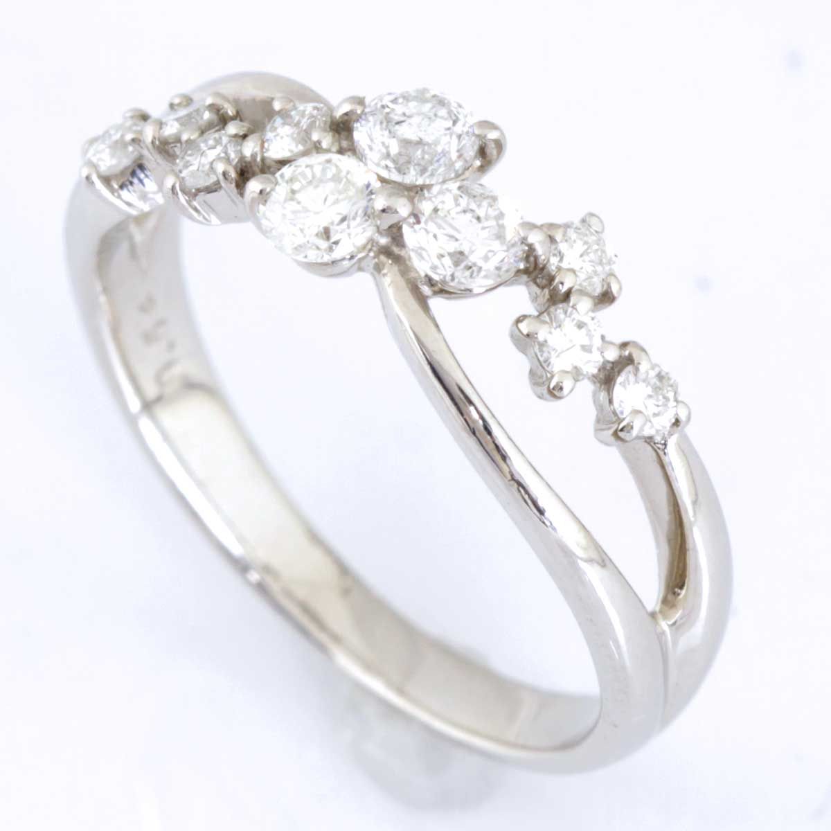 美品『USED』 Pt900 リング・指輪 ダイヤモンド 0.54ct 3.7g 12号