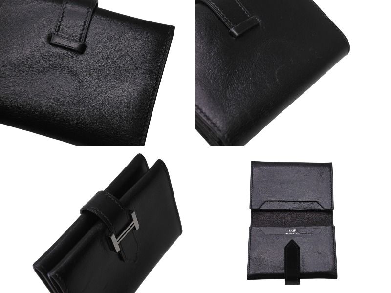 HERMES エルメス べアンミニ カードケース 名刺入れ ボックスカーフ  