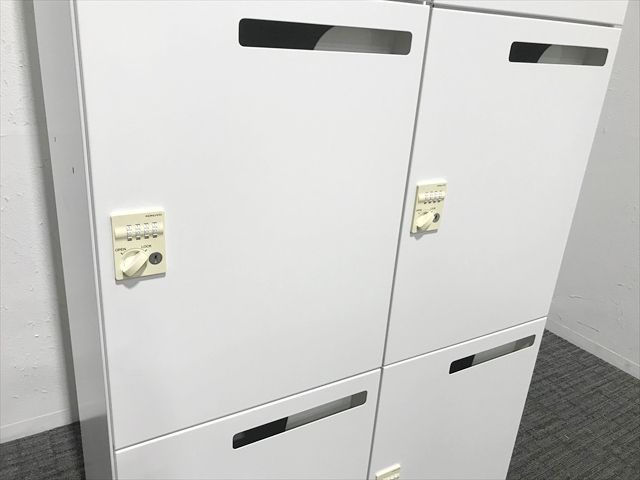 6人用パーソナルロッカー 鍵付き ダイヤル錠 2列3段 エディア コクヨ ホワイト MARWIL-DEMENAGEMENTS_CH