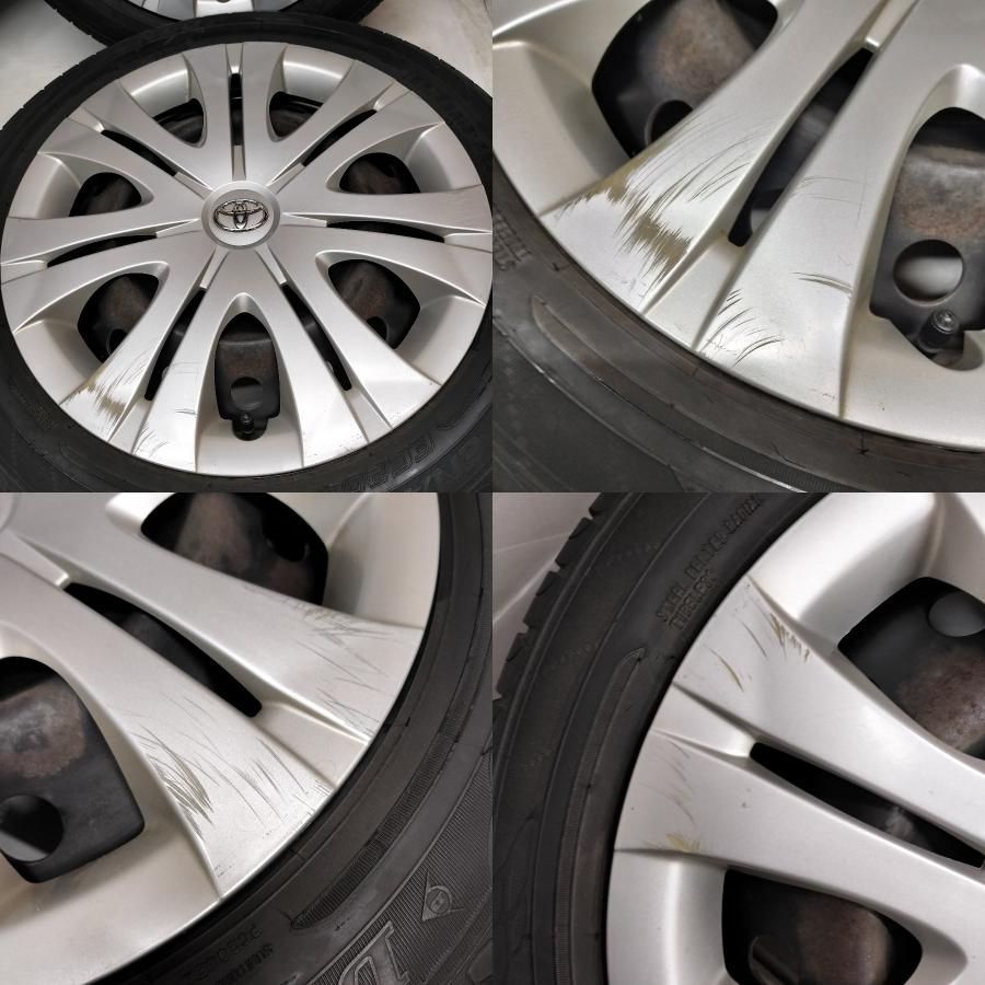 ◆配送先指定あり◆ ＜訳アリ！ ノーマル X ホイール 4本＞ 185/55R16 ダンロップ 2020年製   16x6J カローラフィールダー ZRE142G 純正 4H -100　 中古