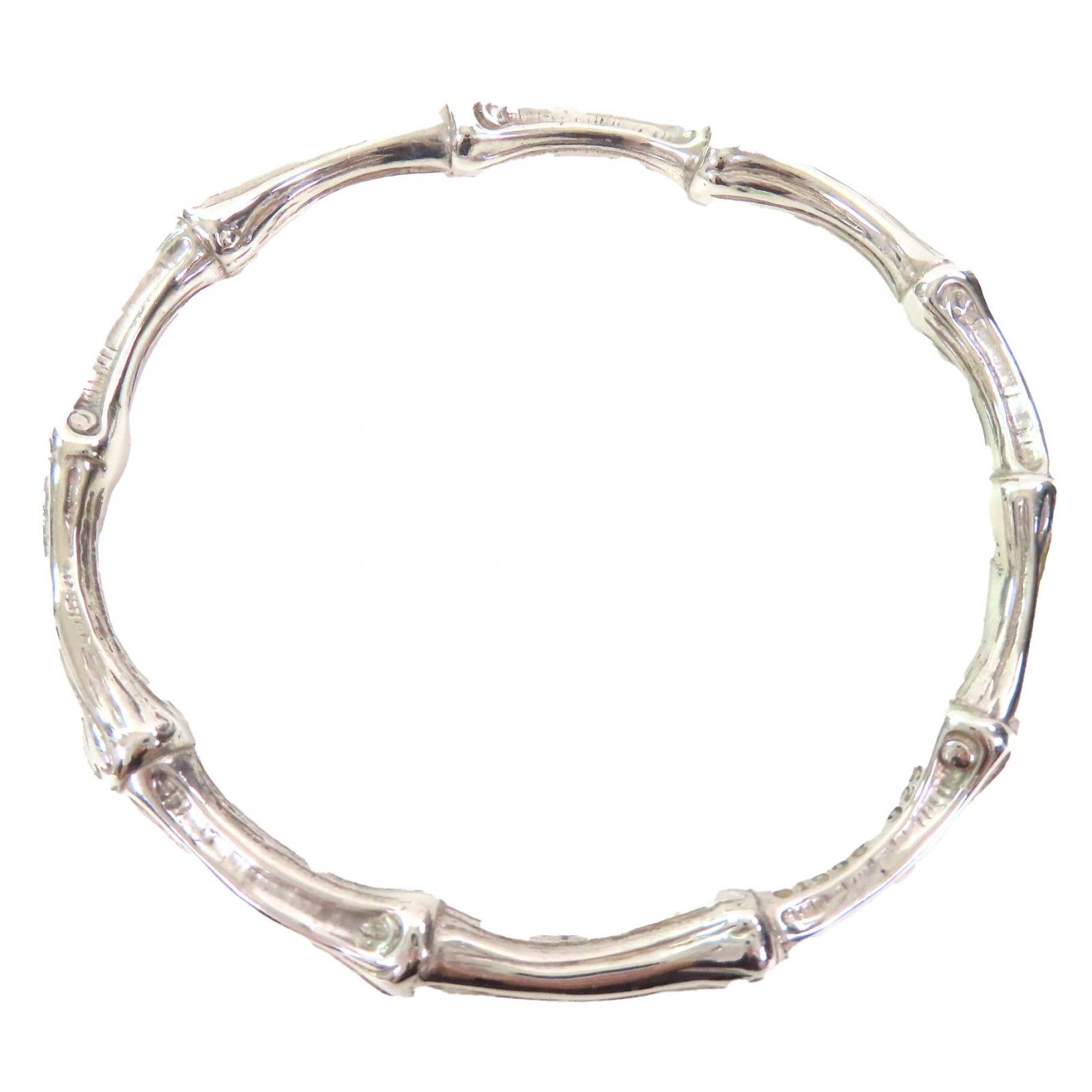【美品】ティファニー バングル ティファニー バングル K18WG ダイヤ0.52ct アトラスx