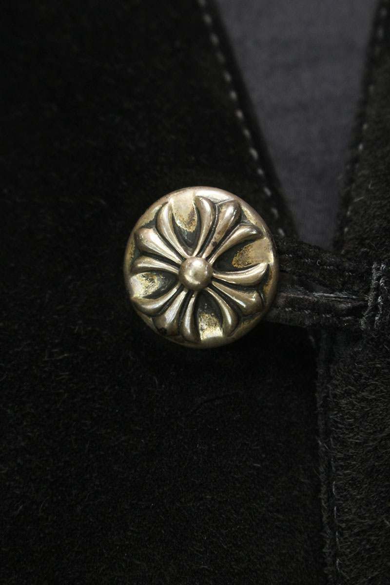 クロムハーツ CLASSIC 2B SUD クロスボールボタンスエードレザーベスト