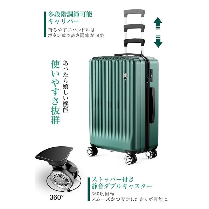 TRANS CONTINENTS 中型キャリーケース ダークブルー TRANS