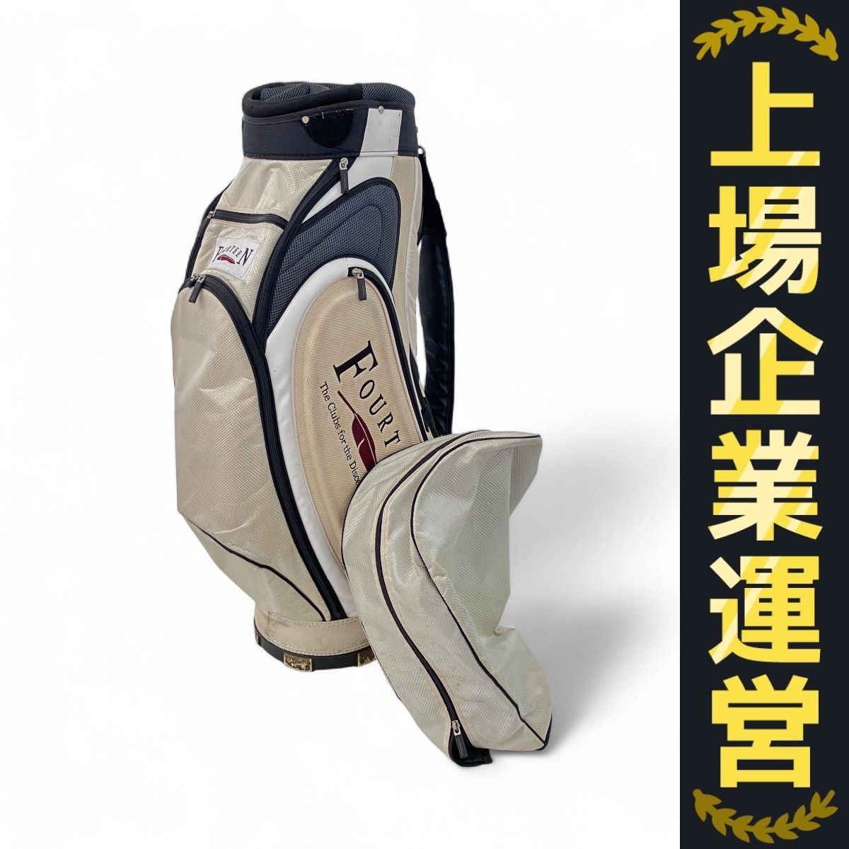 Munsingwear 合皮素材フラッグ飛び柄キャディバッグ（レディース