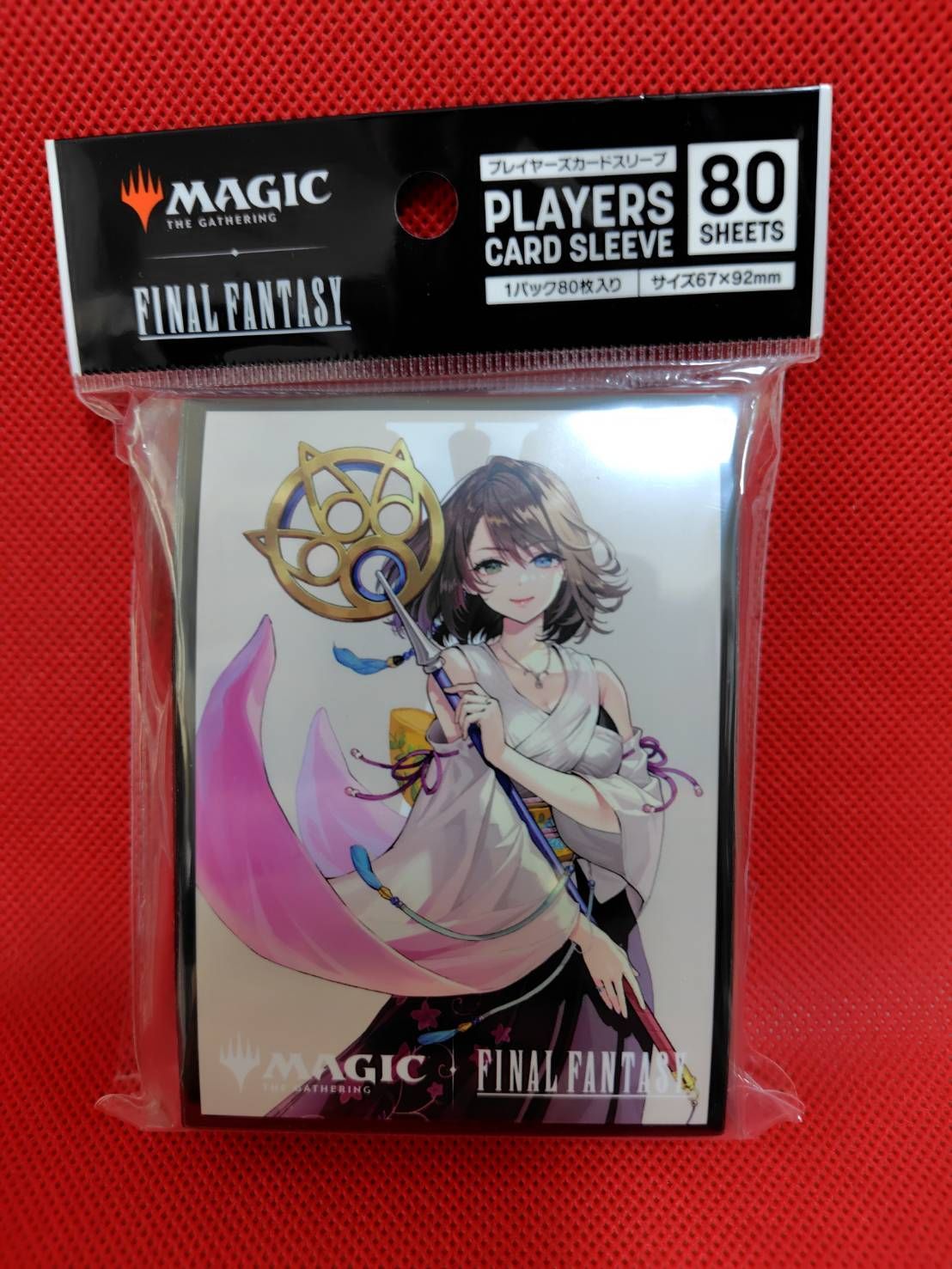 大召喚士、ユウナ　魔導の力を持つ少女、ティナ　スリーブ　MTG マジック:ザ・ギャザリング FINAL FANTASY プレイヤーズカード