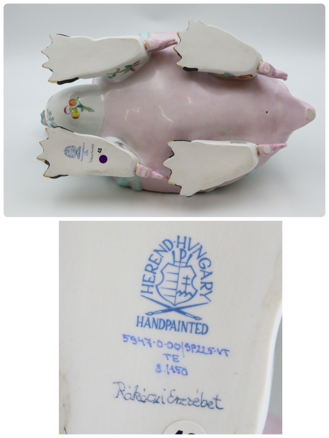 希少 ヘレンド HEREND ドラゴンタートル 龍亀 SP225VT 世界150体限定