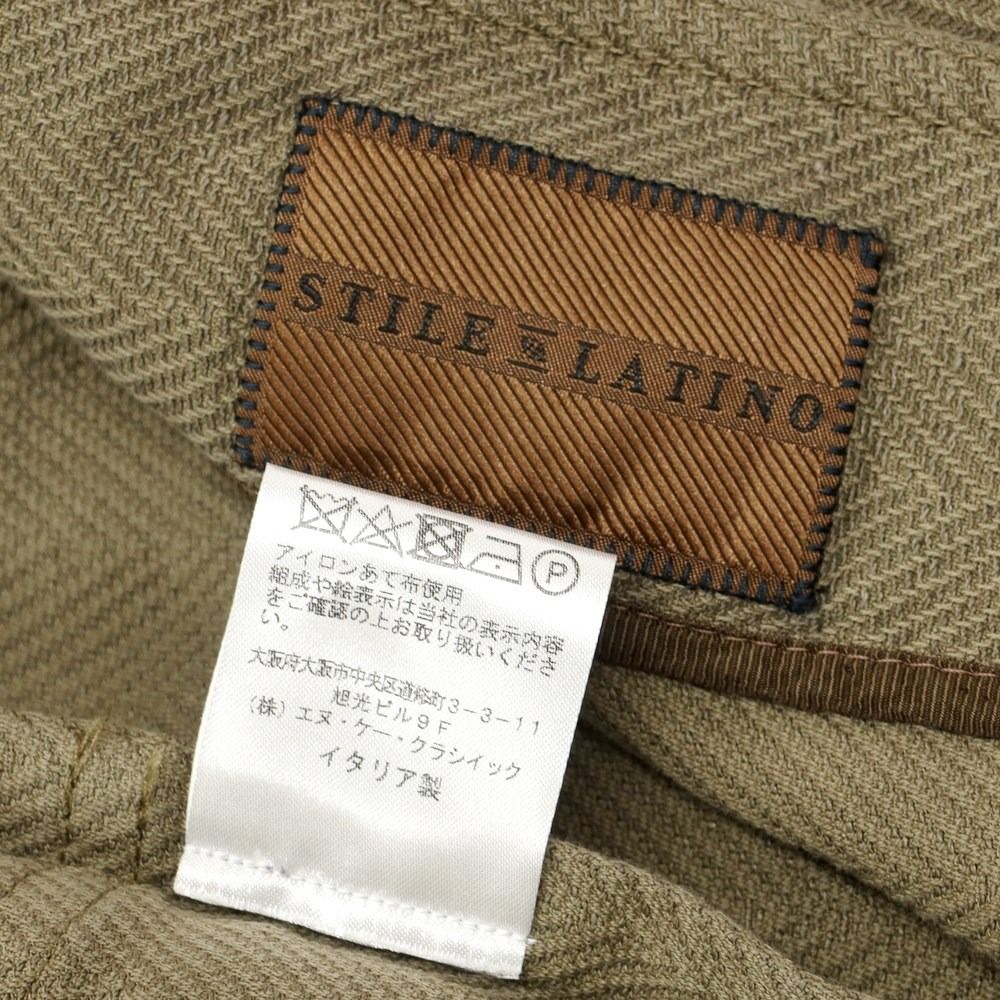 中古】スティレ ラティーノ STILE LATINO コットンリネンジャージー サファリジャケット オリーブ【サイズ表記なし（S位）】【メンズ】 -  メルカリ