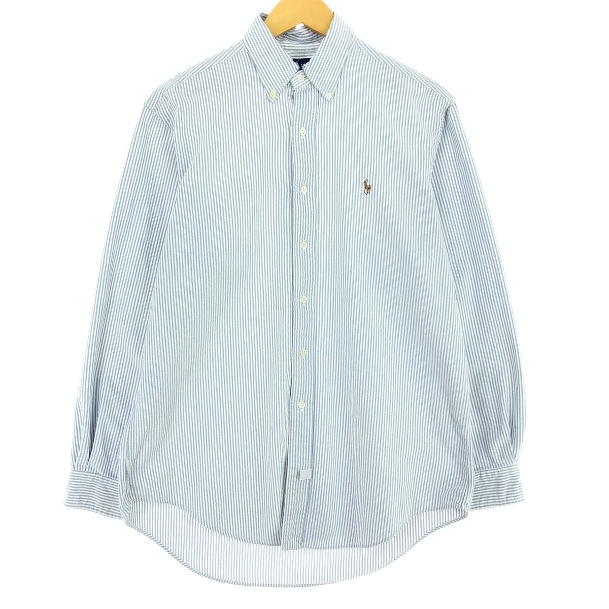 古着 ラルフローレン Ralph Lauren 長袖 ボタンダウンストライプシャツ メンズXL/eaa454438