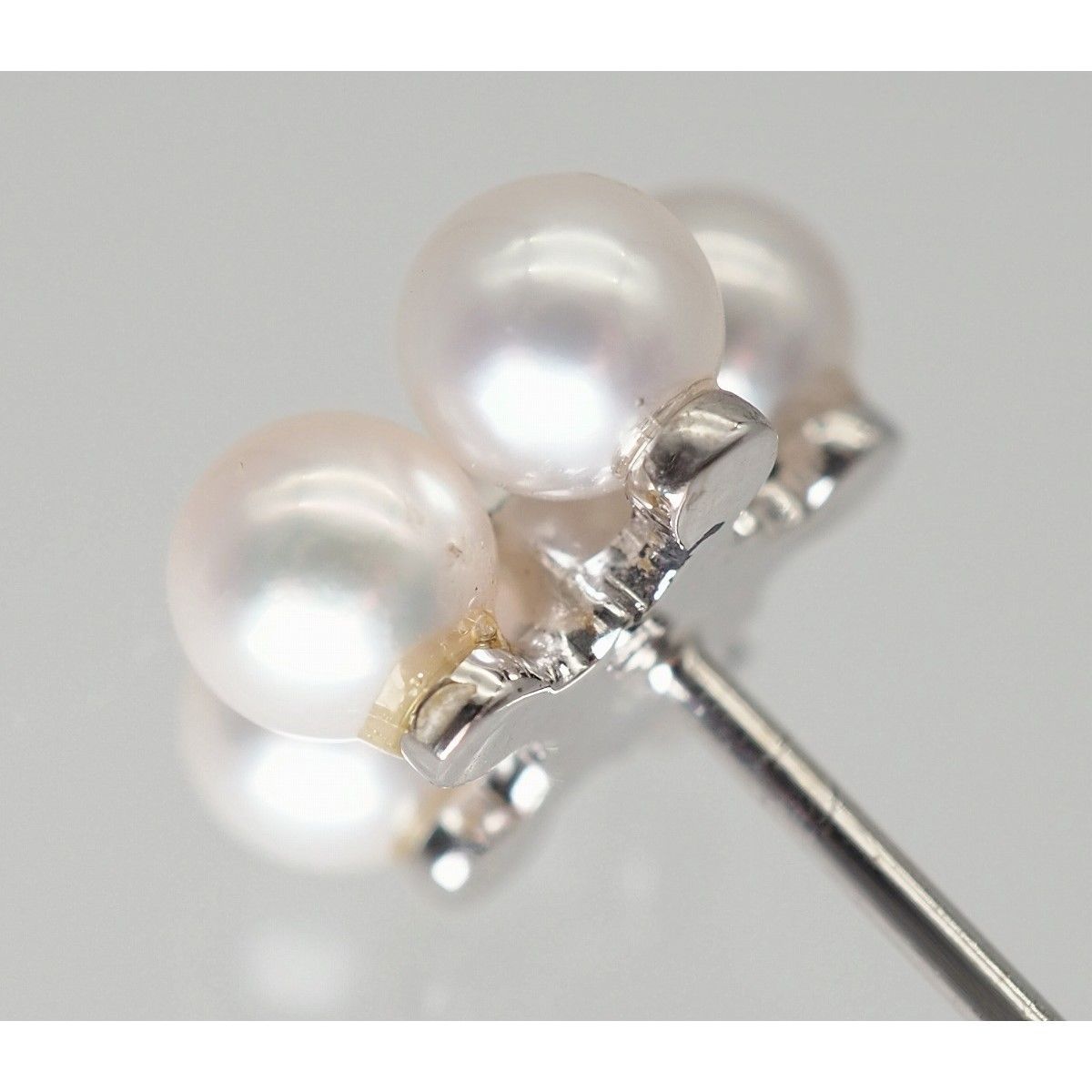 中古】MIKIMOTO ミキモト タイタック タイピン ネクタイピン 真珠 5P