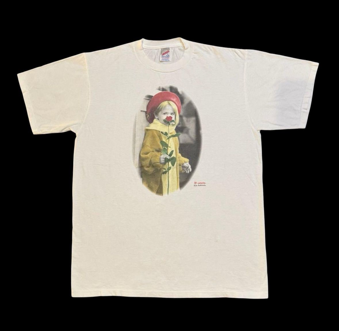 90s Kim Anderson Girl PhotoTshirts USA製 Jerzees ジャージーズ キム